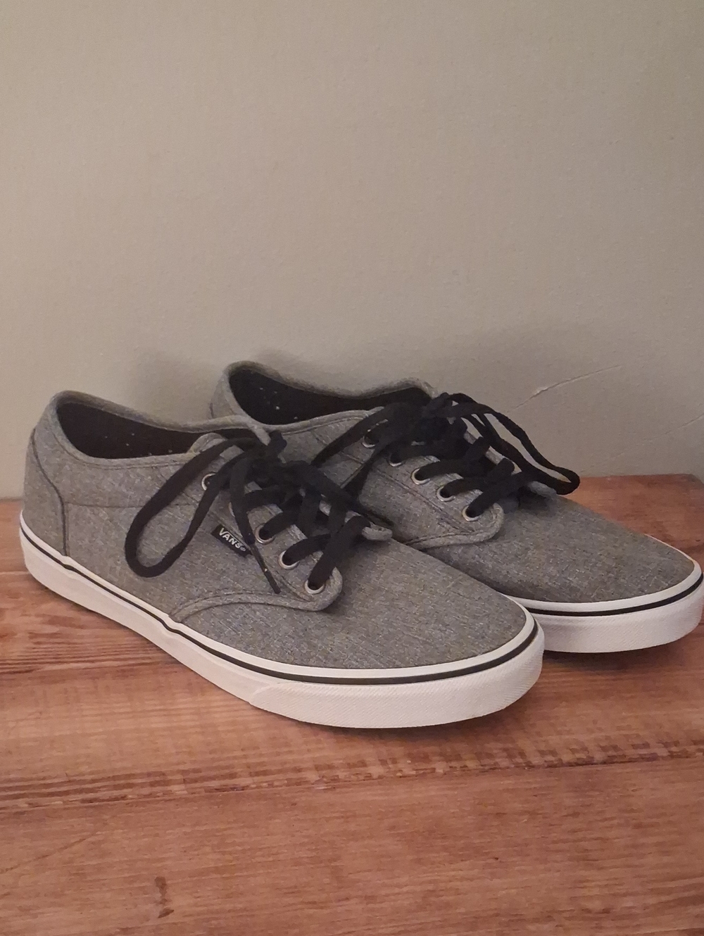 Men's Gray Canvas Lace-Up Vans